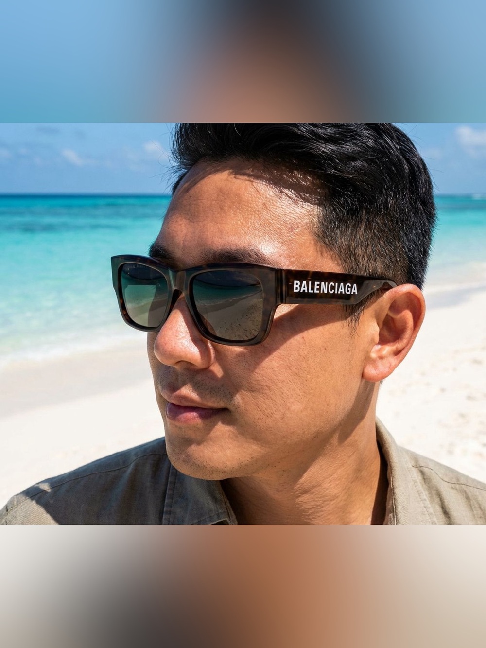 Balenciaga BB0262SA Black/Grey (001) Unisex Sunglasses NEW - Picture 12 of 12